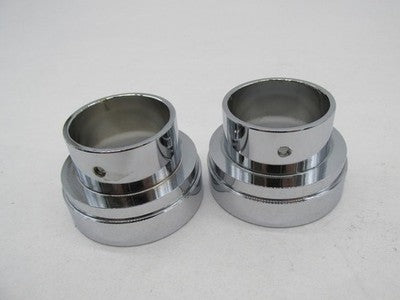 Pair of Harley Davidson Genuine NOS Chrome Exhaust Muffler Tips End Ca
