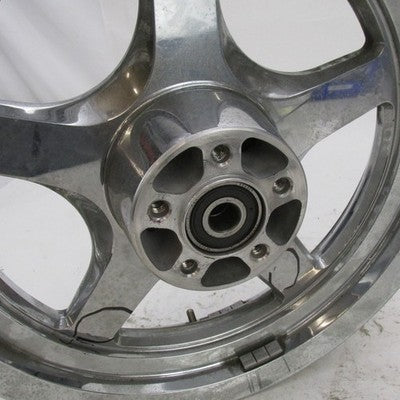 Harley OEM 16x3x3/4" Chrome 5-Spoke Dual Disc Thunderstar Front Wheel
