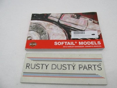 Harley Davidson Official Factory 2013 Dyna Models Owner's Manual 99469