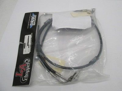 LA Choppers NOS LA-8011B13B Harley Braided Brake Line Kit, Black 1741-
