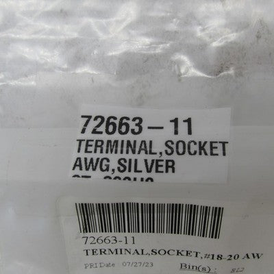 Lot of 19 Harley-Davidson OEM NOS 18-20 AWG Silver Socket Terminals 72