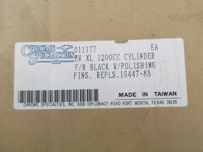 Set of Chrome Specialties Harley NOS EVO XL 1200 Cylinders Black 01117