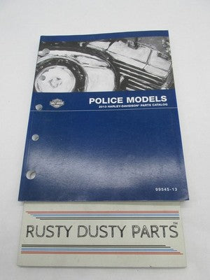 Harley Davidson Official Factory 2013 Police Models Parts Catalog 9954