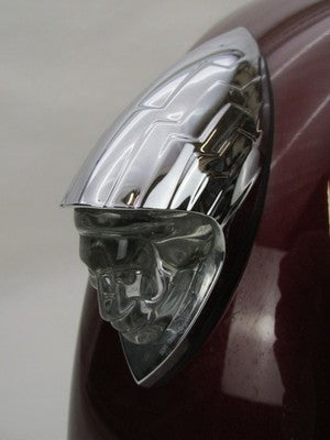 Indian Genuine OEM Front Fender Maroon Chrome Headlamp & Tips Accent 1