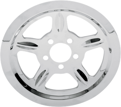 Drag Specialties Chrome Outer Rear Pulley Insert 1201-0520