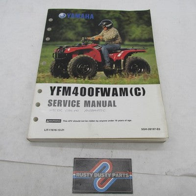 Yamaha YFM400FWAM © Service Manual Operator Guide LIT-11616-13-21 5GH