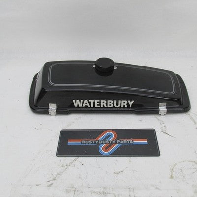 Harley OEM 93-13 Touring Police Left Saddlebag Lid Black Pinstripe 906