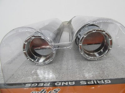 Avon NOS Harley Rival Air Cushioned Grips Chrome 0630-1191