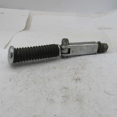 Harley Stock Passenger Ribbed Rubber Highway Footpeg w/ 3" Chrome Exte