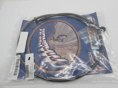 Magnum NOS 46442SW E-Z Align Braided Front Brake Line 42", Black Pearl