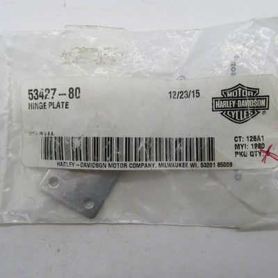 Genuine Harley-Davidson OEM NOS Saddlebag Hinge Plate Tour Pak 53427-8