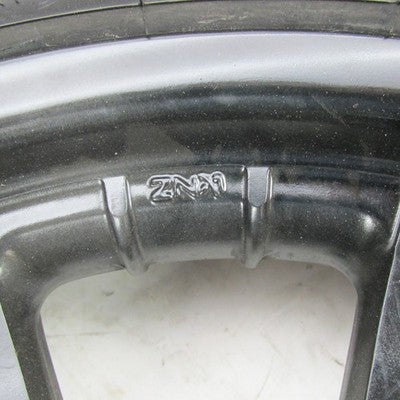 Harley-Davidson OEM Black 7-Spoke Dual Disc Front Wheel w/ Dunlop D402