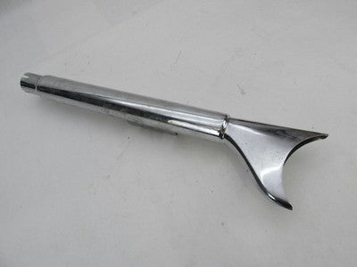 Harley Davidson Chrome 26" Long Fishtail Exhaust Muffler 1.75" OD