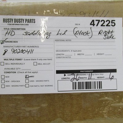 Harley Davidson OEM NOS 14-Up Touring Right Saddlebag Lid Cover 902004