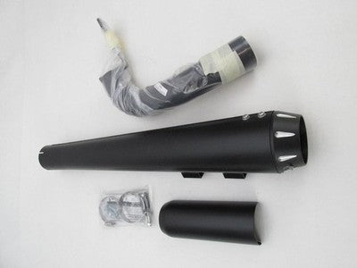 Harley Davidson Bassani Black Pseudo Exhaust Left Side Slip On Muffler