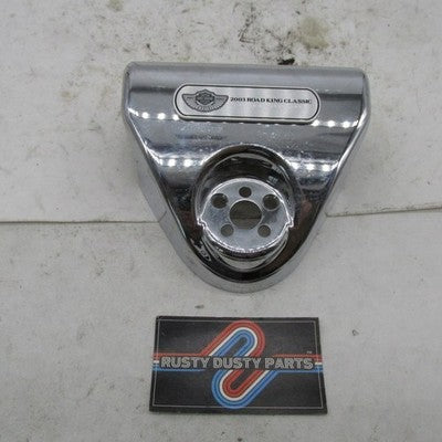 Harley OEM Chrome 100th Anniversary Handlebar Clamp Nacelle Road King