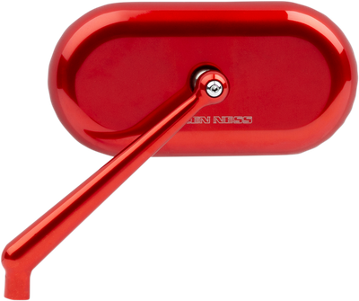 Arlen Ness Oval Mirror Red Left 13-176