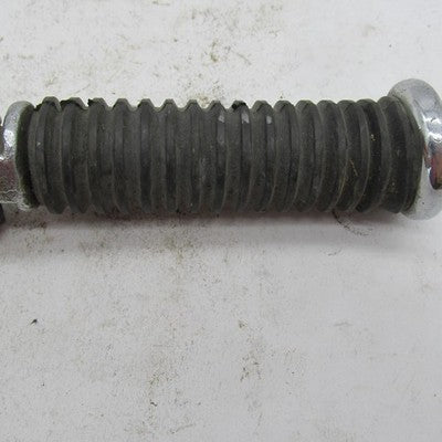 Harley Stock Passenger Ribbed Rubber Highway Footpeg w/ 3" Chrome Exte