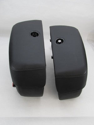 Pair of Harley-Davidson Genuine NOS FLDE Black Rigid Mount Saddlebags