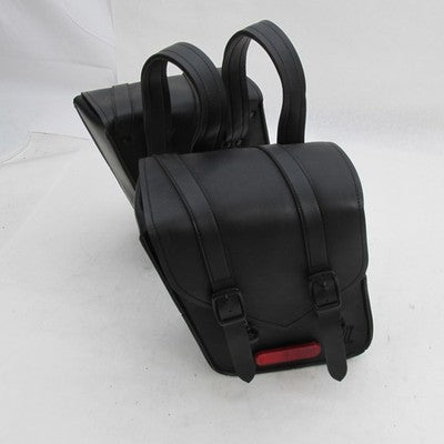 Pair of Genuine Harley OEM #1 Logo Black Compact Throw-Over Saddlebags