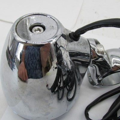 Pair of Kicker Chrome Handlebar Mounted Enclosed Speakers Weather Proo