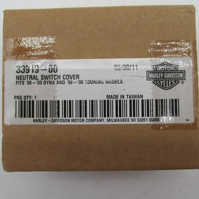 Harley Davidson Genuine Neutral Switch Cover 98-05 Dyna 98-06 Touring