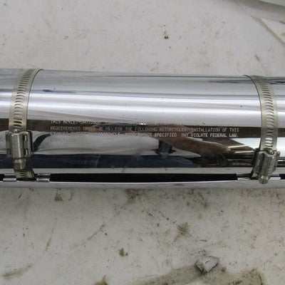 Harley Davidson OEM Pair of CVO Chrome Exhaust Mufflers 65594-11 (R) 6