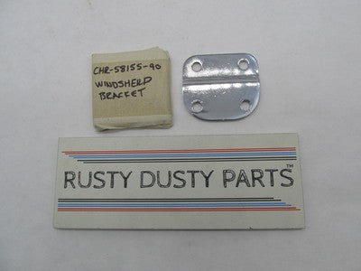 Harley-Davidson Genuine NOS Fatboy Chrome Windshield Bracket 58155-90