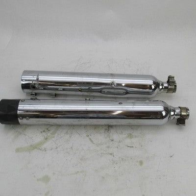 TAB Performance Harley 95-16 Touring Chrome Mufflers w/ 1 Diamond Cut
