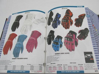 Parts Unlimited 2007 Street Motorcycle Parts Supply Catalog Book
