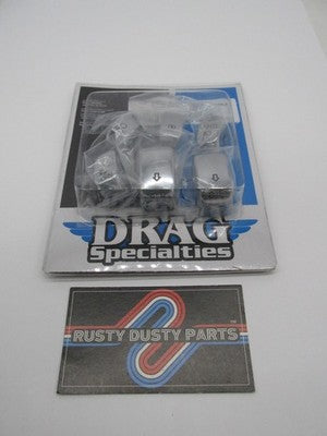 Drag Specialties Harley Davidson NOS Chrome Switch Button Cover Set 06