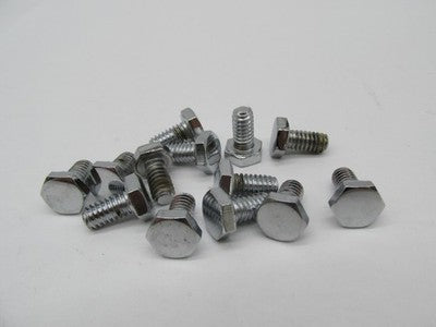 LOT of 13 NOS Chrome Hex Head Screw 1/4-20 x 1/2" for Harley Davidson