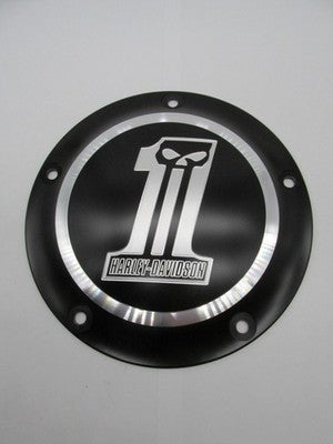 Harley Davidson Genuine NOS Derby Cover Dark Custom Logo Kit 25562-09