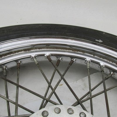 Harley OEM 40-Spoke 19" Dual Disc Front Wheel w/ Dunlop Tire D401F 436