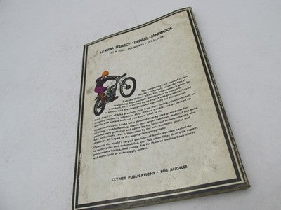 Honda Clymer 125 and 200cc Elsinores 1973-1974 Service Repair Manual H
