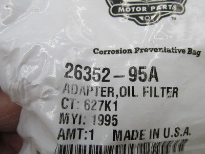 Harley Davidson Genuine NOS Oil Filter Adapter 26352-95A