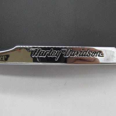 Harley-Davidson OEM NOS Curved License Plate Frame Chrome w/ LED Light