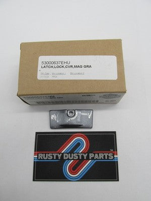 Harley-Davidson OEM NOS Tour-Pak Latch Lock Cover, Magnetic Gray 53000