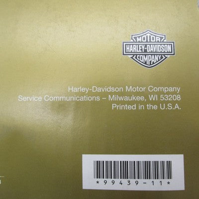 Harley-Davidson Official Factory 2011 Dyna Models Parts Catalog 99439-