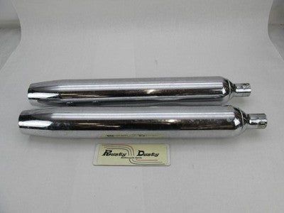 Pair of Harley-Davidson Genuine Stock Exhaust Mufflers 65846-95B 65538-95B