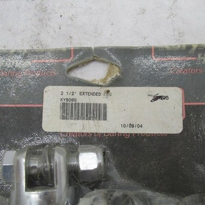 Pair of Kuryakyn NOS Female 2-1/2" Extended Clevis Footpeg Mounts 8089