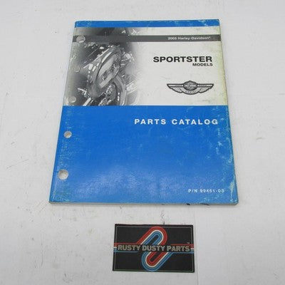 Harley Davidson Official Factory 2003 Sportster Models Parts Catalog 9