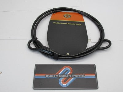 Harley Davidson OEM NOS 7' x 0.4" (10MM) Double Looped Security Cable