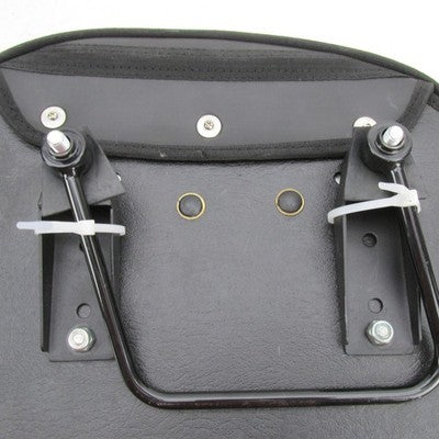 Pair of Viking Bags Large 30L Black Leather-Wrapped Hard Saddlebags WA