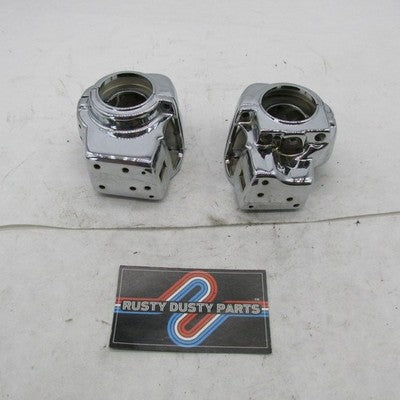 Pair Harley Davidson OEM Left/Right Chrome Handlebar Switch Housing Ki