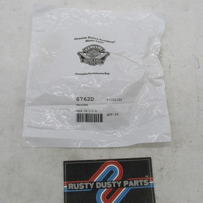 Lot of 5 Harley-Davidson OEM Zinc-Plated Flat Washers 6762D