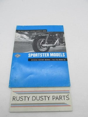 Harley-Davidson Official Factory 2002 Sportster Parts Catalog Book 99495-02