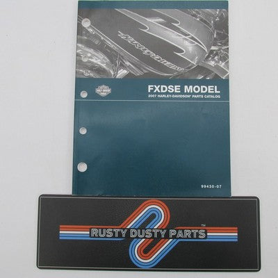 Harley-Davidson Official Factory 2007 FXDSE Model Parts Catalog 99430-