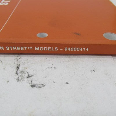 Harley Davidson Official Factory 2017 Street Models Parts Catalog 9400