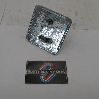 Universal Motorcycle Chrome Inspection Tag Sticker Plate 3.5x3.5" w Mo